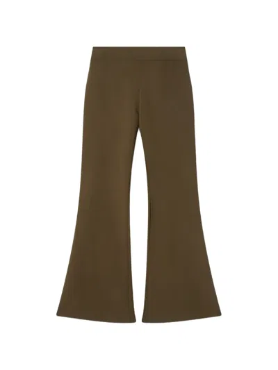 Stella Mccartney Flared Trousers In Brown