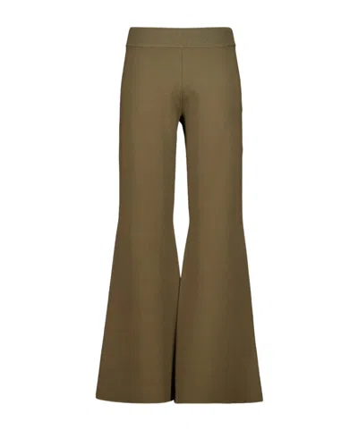 Stella Mccartney Flared Trousers In Green