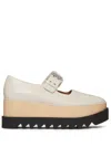 Stella Mccartney Elyse Plateau-schuhe Mit Sternnieten In Stone
