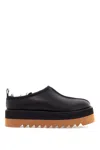 Stella Mccartney 'sneak-elyse' Black Mules With Open Rear