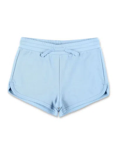 Stella Mccartney Kids Star Print Sweatshorts In Blue