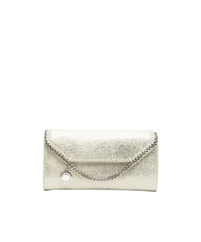 Stella Mccartney Flip Chain Wallet In White
