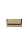 Stella Mccartney Falabella Flap Continental Wallet In Nude