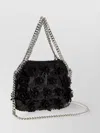 Stella Mccartney Floral Chain Strap Textured Shoulder Bag