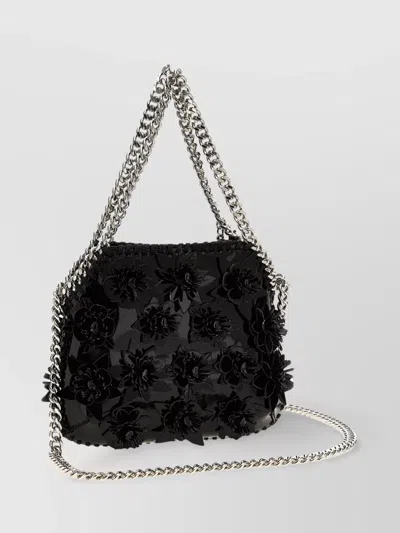 Stella Mccartney Floral Chain Strap Textured Shoulder Bag
