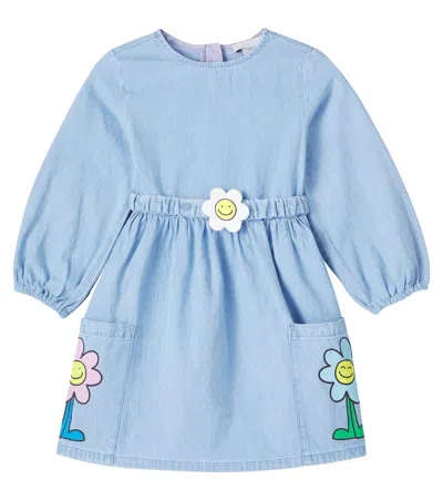 STELLA MCCARTNEY FLORAL CHAMBRAY DRESS