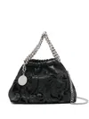 Stella Mccartney Floral-embellishment Tote Bag In Black