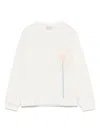 Stella Mccartney Floral-embroiderde Sweatshirt In White