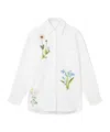 Stella Mccartney Floral Embroidered Shirt In White