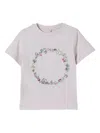 Stella Mccartney Floral-embroidered T-shirt In Multi