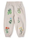 Stella Mccartney Floral-embroidered Trousers In White