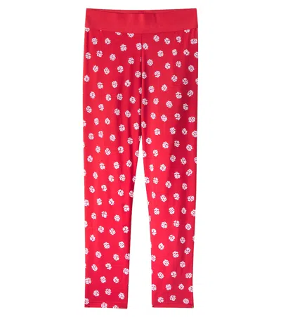 Stella Mccartney Floral Leggings In Red
