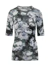 Stella Mccartney Floral Mesh Top In Multi