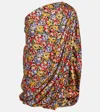 Stella Mccartney Ultra Floral-print Asymmetric Mini Dress In Multicoloured