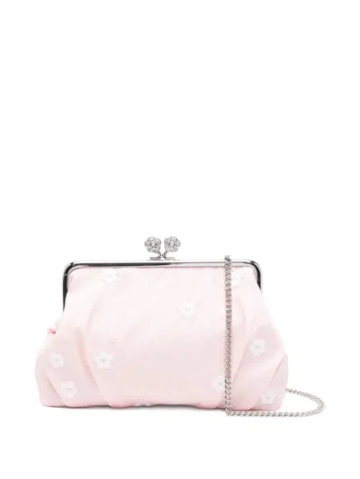 Stella Mccartney Kids' Floral-pattern Clutch Bag In Pink