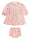 Stella Mccartney Floral-pattern Dress Set (set Of Two) In Pink