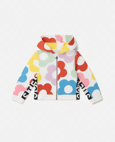 Stella Mccartney Floral Pattern Hooded Sweatshirt In Multicolour
