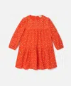 Stella Mccartney Floral Pattern Long-sleeve Dress In Red