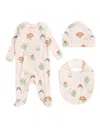 Stella Mccartney Floral-print Babygrow (set Of Three) In Pink