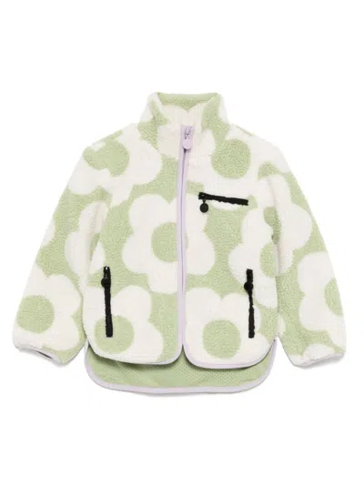 Stella Mccartney Kids' Floral Print Jacket In Green