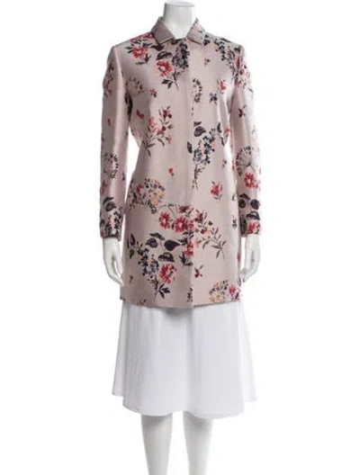 Pre-owned Stella Mccartney Floral Print Jacket In Pink