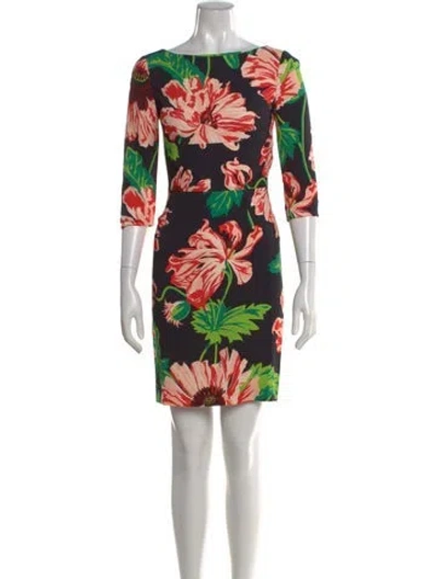 Pre-owned Stella Mccartney Floral Print Knee-length Dress In Multi