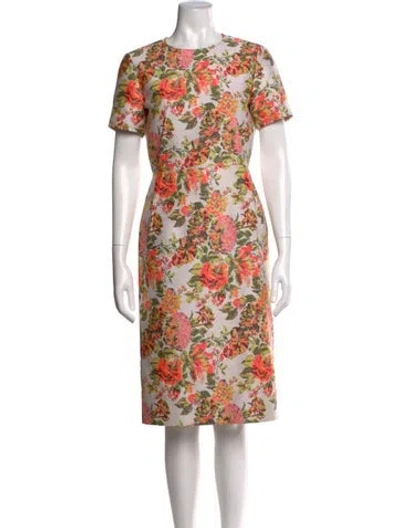 Pre-owned Stella Mccartney Floral Print Knee-length Dress In Multi