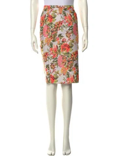 Pre-owned Stella Mccartney Floral Print Knee-length Skirt In Multi