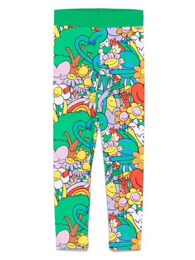 Stella Mccartney Floral-print Leggings In Animal Print