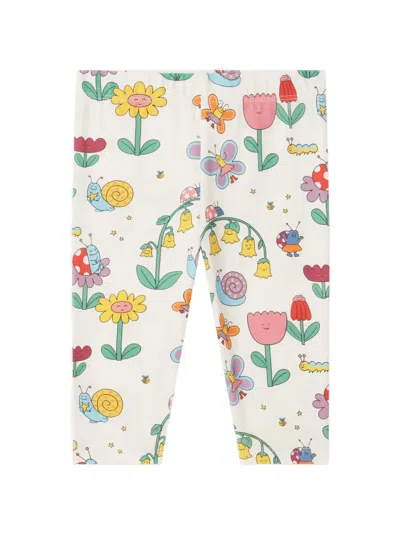 Stella Mccartney Babies' Floral-print Leggings In Multi