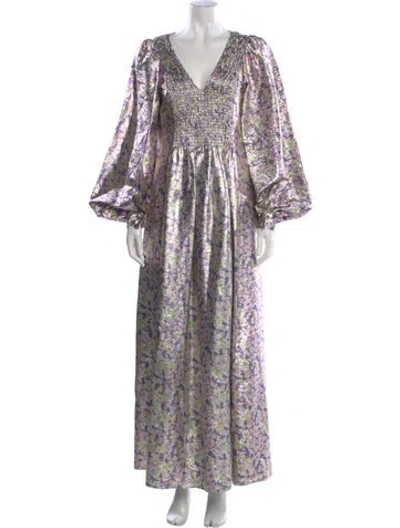 Pre-owned Stella Mccartney Floral Print Long Dress