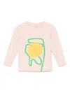 Stella Mccartney Floral-print Long-sleeve T-shirt In Pink