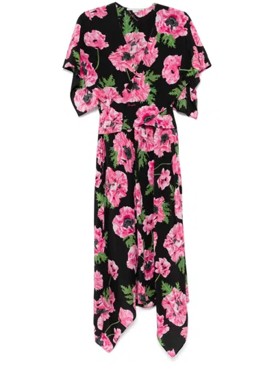 STELLA MCCARTNEY FLORAL-PRINT MIDI DRESS
