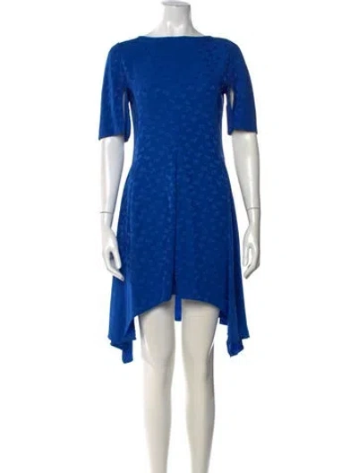 Pre-owned Stella Mccartney Floral Print Midi Length Dress In Blue