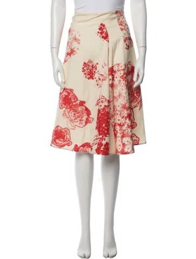 Pre-owned Stella Mccartney Floral Print Midi Length Skirt In Multicolor