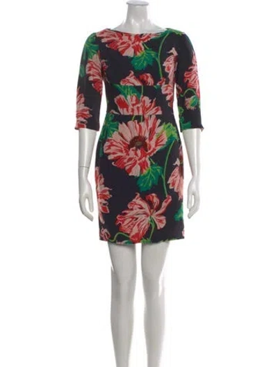 Pre-owned Stella Mccartney Floral Print Mini Dress In Multi