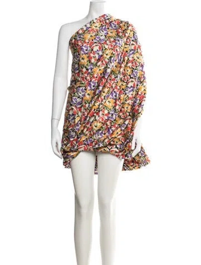 Pre-owned Stella Mccartney Floral Print Mini Dress In Multi