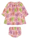 Stella Mccartney Baby Girls Flower Dress With Knickers In Pink