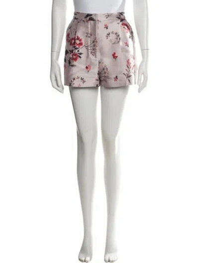 Pre-owned Stella Mccartney Floral Print Mini Shorts In Pink