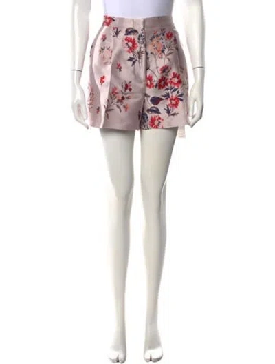 Pre-owned Stella Mccartney Floral Print Mini Shorts In Pink