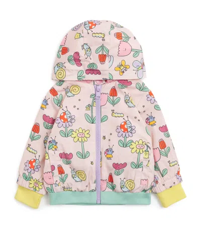 Stella Mccartney Kids' Floral Print Raincoat In Multi