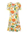 Stella Mccartney Garden Print Mini Dress In White
