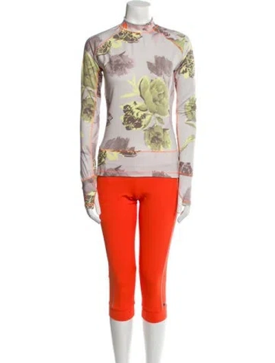 Pre-owned Stella Mccartney Floral Print Set In Orange