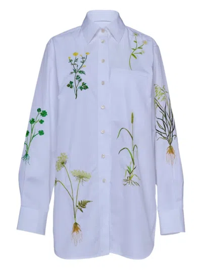 Stella Mccartney Floral-print Shirt In White
