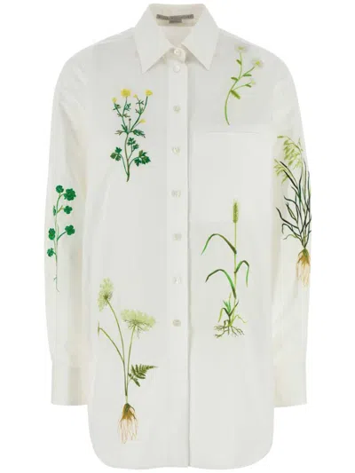 Stella Mccartney Floral-print Shirt In White