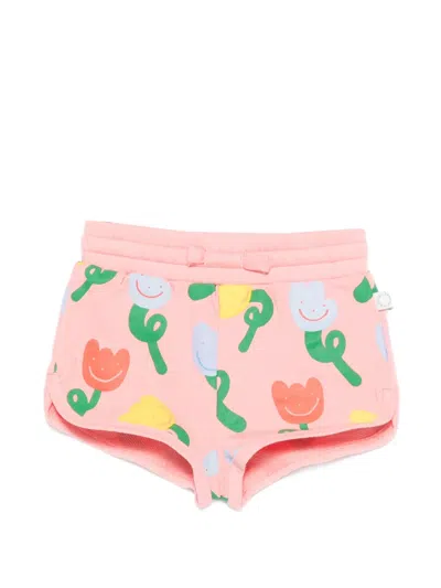 Stella Mccartney Babies' Floral-print Shorts In Pink