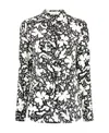 Stella Mccartney Floral-print Silk Shirt In White