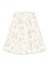 Stella Mccartney Floral-print Skirt In Neutrals