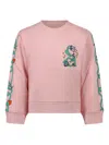 Stella Mccartney Floral-print Sweatshirt In Pink