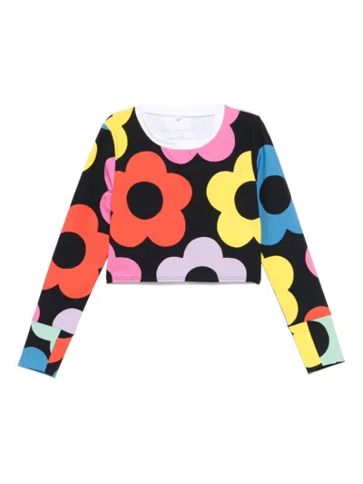 Stella Mccartney Kids' Floral-print T-shirt In Multicolor